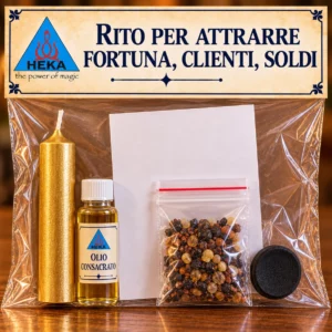 Rito per attrarre fortuna clienti soldi